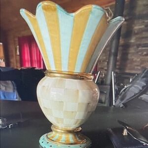 Elegant Striped Vase
